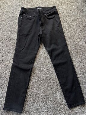 Express Black Slim Straight Jeans